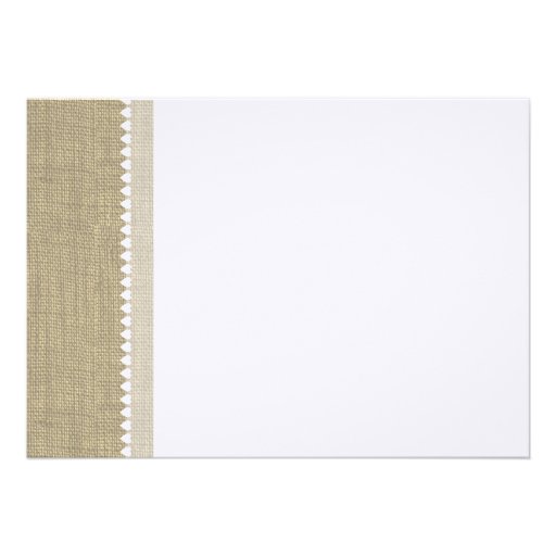 Treasured Hearts and Burlap Wedding Invitation