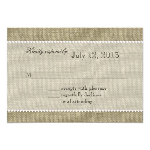 Treasured Hearts Response Personalized Invite