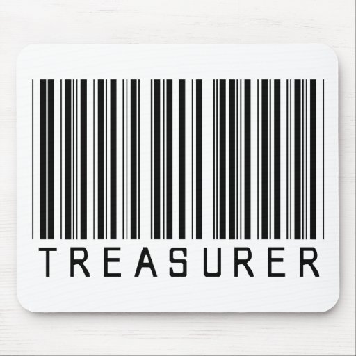 Treasurer Barcode Mouse Pads
