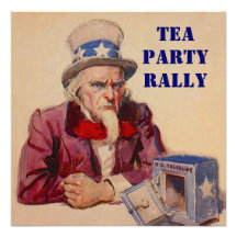 TREASURY & UNCLE SAM TEA PARTY RALLY INVITATION