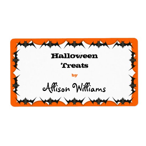 Treat Label Template treat bag seal template label zazzle