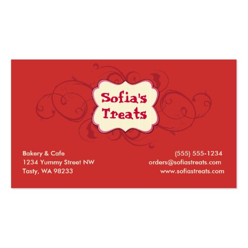 Treat! Business Card (front side)