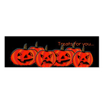 Treat Cards for Halloween goodies business cards