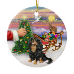 Treat for a black and Tan Cavalier King Charles Sp Ornaments