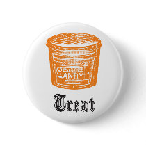 Treat Halloween Button