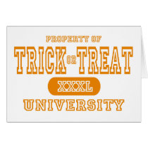 Treat ir Trick University cards by universityshirts Treat ir Trick University cards