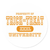 Treat ir Trick University stickers by universityshirts Treat ir Trick University stickers