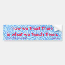 treat them right bumper sticker