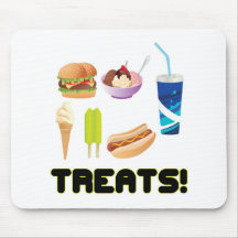 Treats Yellow Mouse Pad