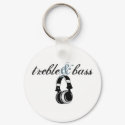 treble and bass keychains by Aubrey005 treble and bass keychains