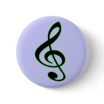 Treble Clef Button by thehatch Treble Clef Button
