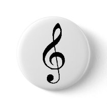 Treble clef button by arluz1 Treble clef button