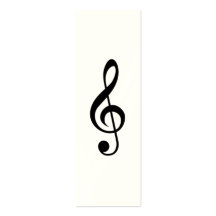 Treble Clef G-Clef Musical Symbol Business Cards