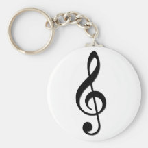 Treble Clef Key Chains