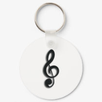 Treble Clef Keychain