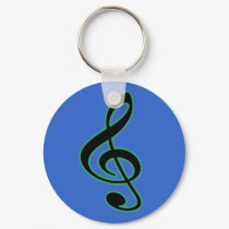 Treble Clef Keychain