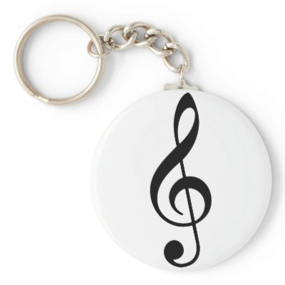 Treble Clef keychains