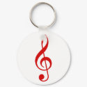Treble Clef keychains