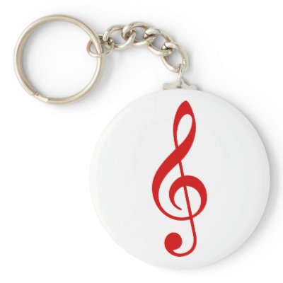 Treble Clef keychains