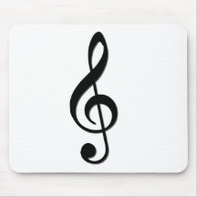 Treble Clef Mouse Pads
