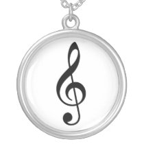 Treble Clef Music Necklace necklaces