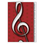 Treble Clef Music Note Card