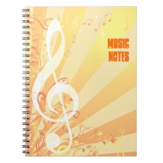 Treble Clef Music Notebook notebook