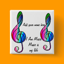 Treble clef note in color_ buttons