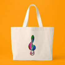 Treble clef note in color_ bags