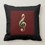 Treble Clef Pillow by Leslie Harlow pillows