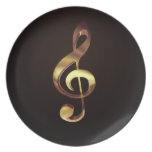 Treble Clef Plate by Leslie Harlow plates