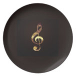 Treble Clef Plate by Leslie Harlow plates