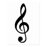 Treble Clef Post Card
