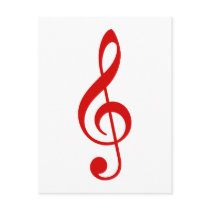 Treble Clef Postcard