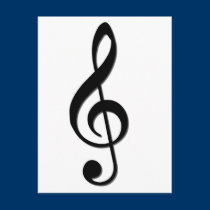 Treble Clef postcards