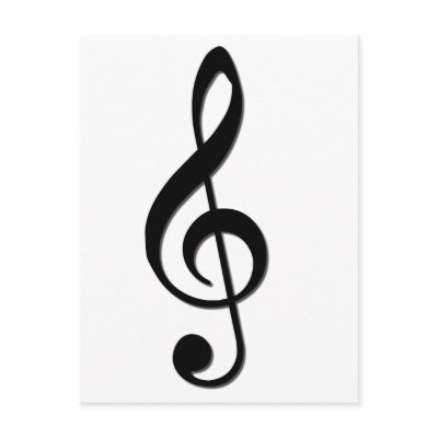 Treble Clef postcards
