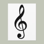 Treble Clef Post Card