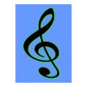 Treble Clef Poster posters