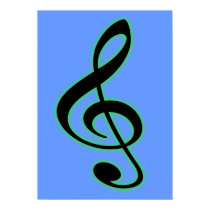 Treble Clef Poster posters