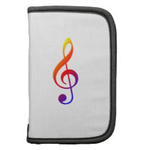 Treble Clef rainbow Folio Planners