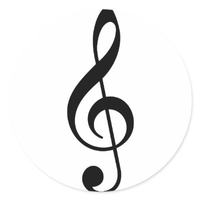 Treble Clef stickers