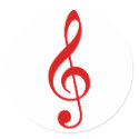 Treble Clef stickers