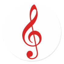 Treble Clef stickers by alternateworlds Treble Clef stickers