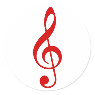 Treble Clef stickers