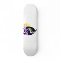 Treble Clef with keyboard graphic Skateboard