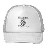 treble maker clef white blk outline music humour hat