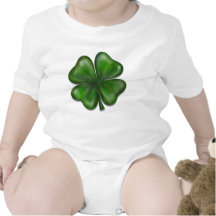 trébol de 4 hojas trajes de bebé