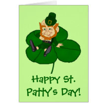 Trébol del Leprechaun Tarjetón