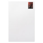 Tree against Red Sky Personalized Stationery