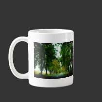 Tree alley in Hungary mugs